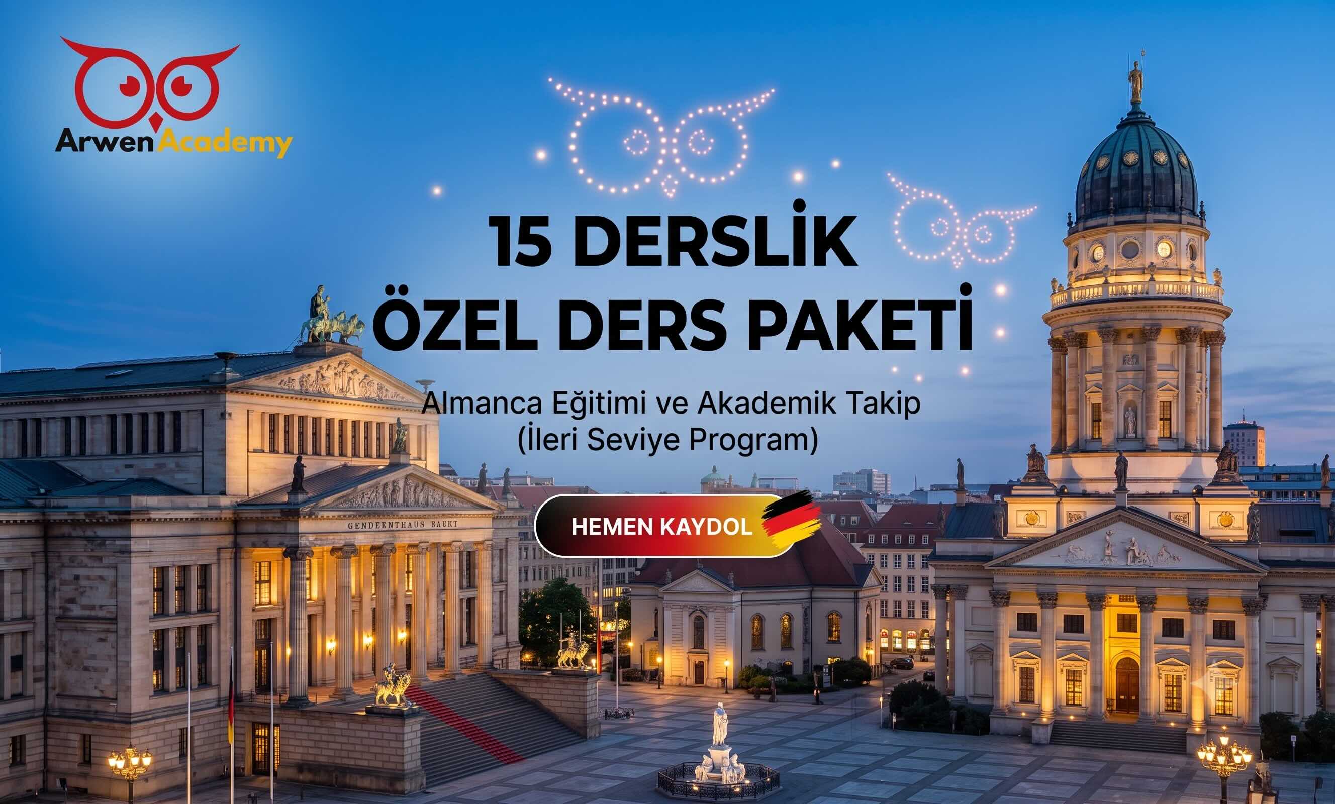 15 Saatlik Almanca Birebir Ders Paketi